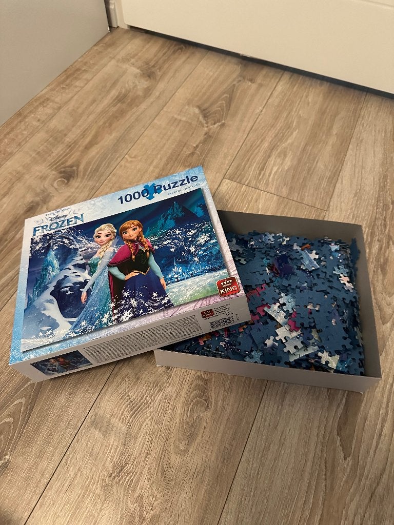 Puzzel Frozen, Ophalen, Meer dan 50 stukjes, Zo goed als nieuw, 6 jaar of ouder