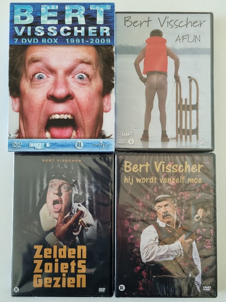 Bert Visscher - Hele Oeuvre - 10-Disc - Geseald, Alle leeftijden, Ophalen of Verzenden, Nieuw in verpakking, Stand-up of Theatershow