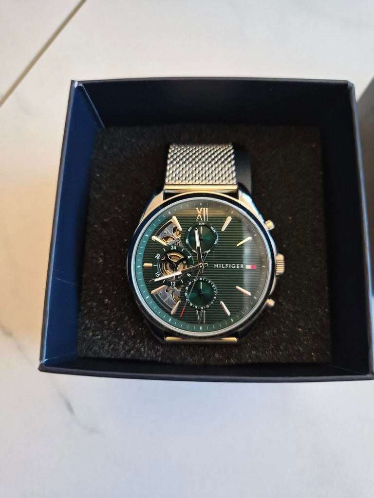Heren tommy hilfiger horloge, Sieraden, Tassen en Uiterlijk, Horloges | Heren, Overige merken, Staal, Staal, Polshorloge