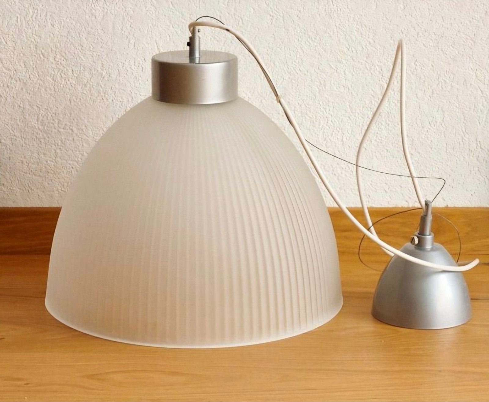 Ikea glazen hanglamp Kalcium jr 90., Ophalen