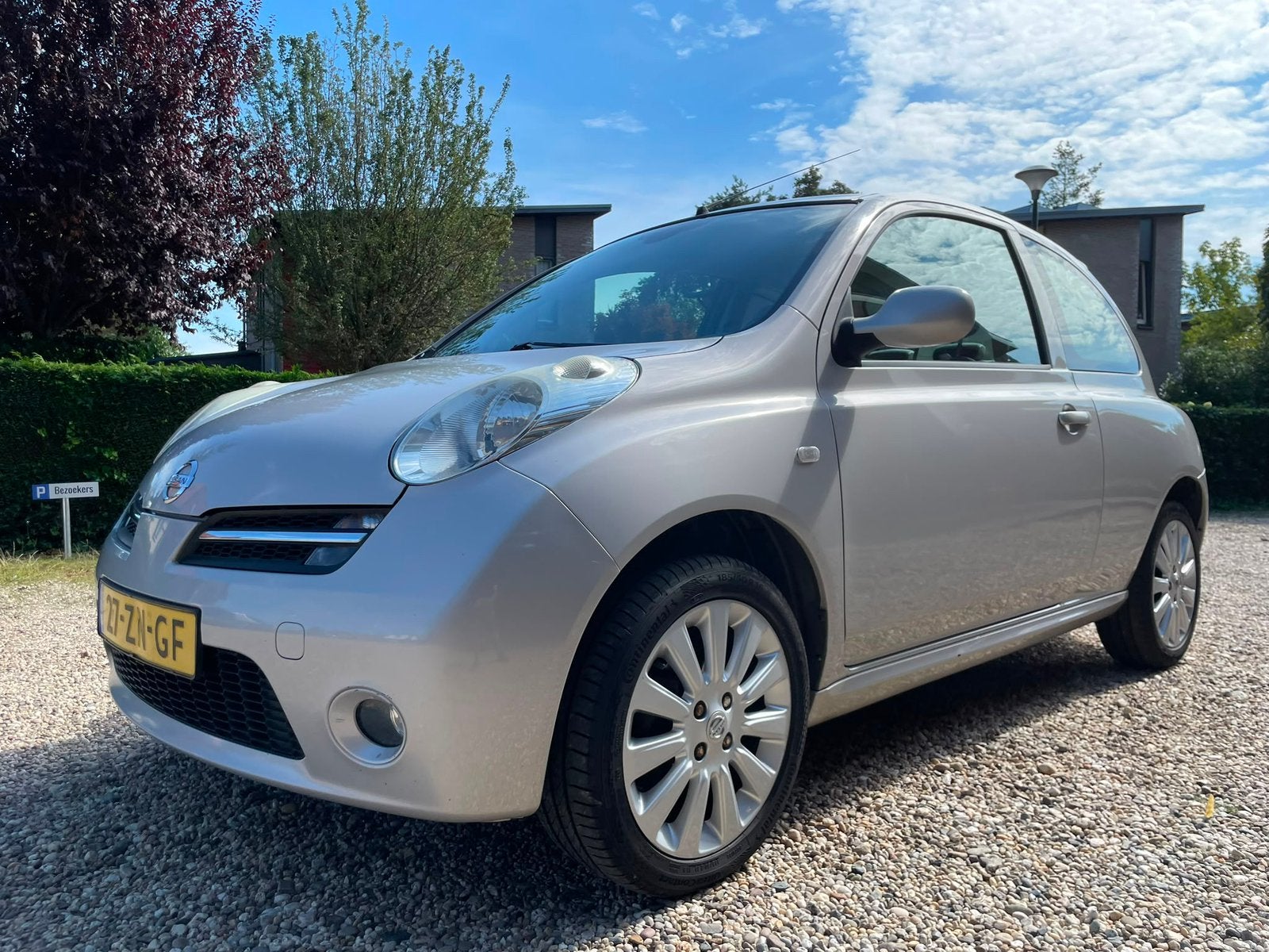 Nissan Micra 1.6 3DR 2008 Wit CLIMA/TREKHAAK// APK/6/27, Voorwielaandrijving, 15 km/l, 40 €/maand, 4 cilinders