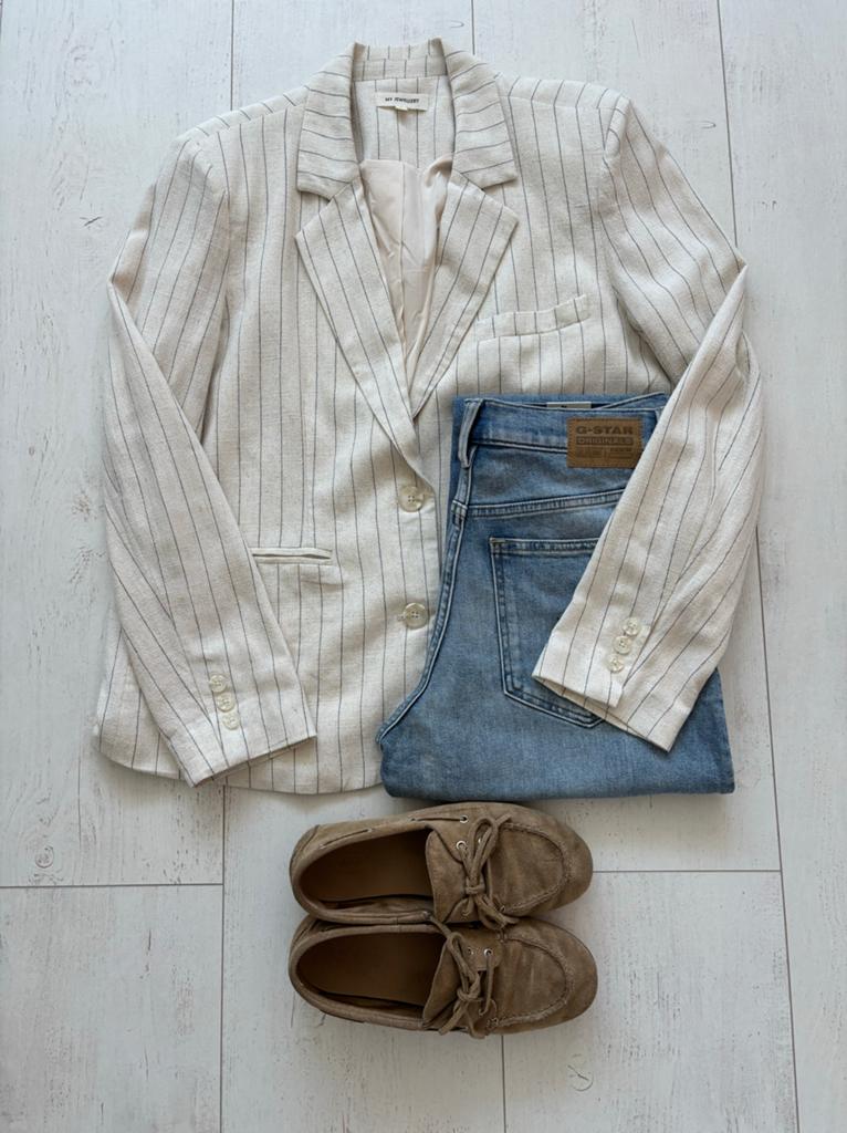 My Jewellery blazer mt 36, Verzenden, Beige, Zo goed als nieuw, Jasje
