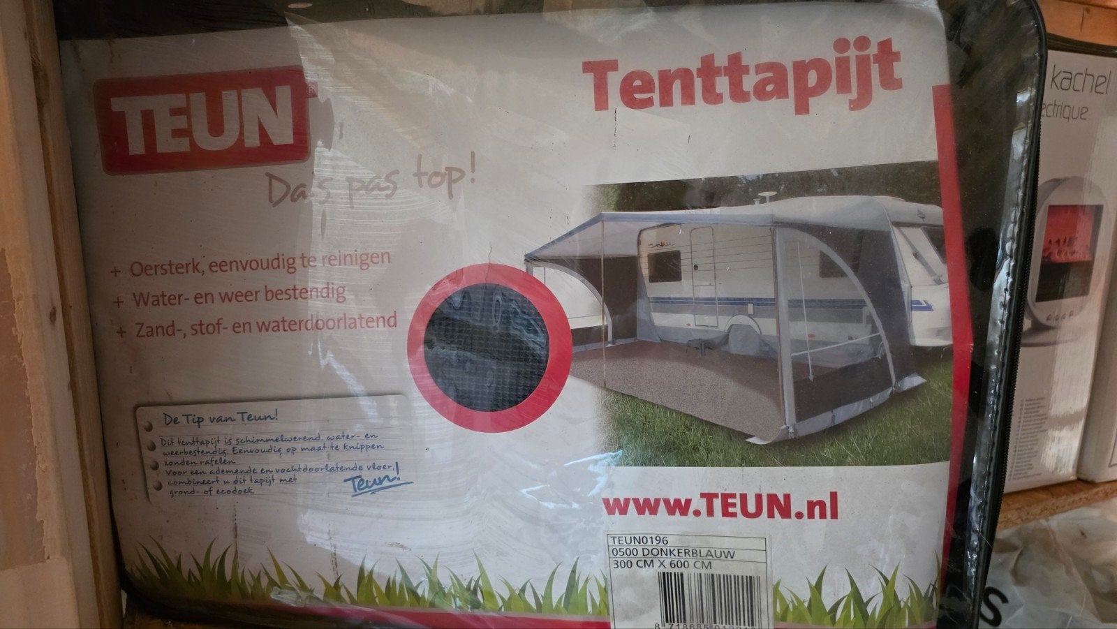 Teun Tenttapijt voor camper of caravan - 300x600 cm, Caravans en Kamperen, Ophalen
