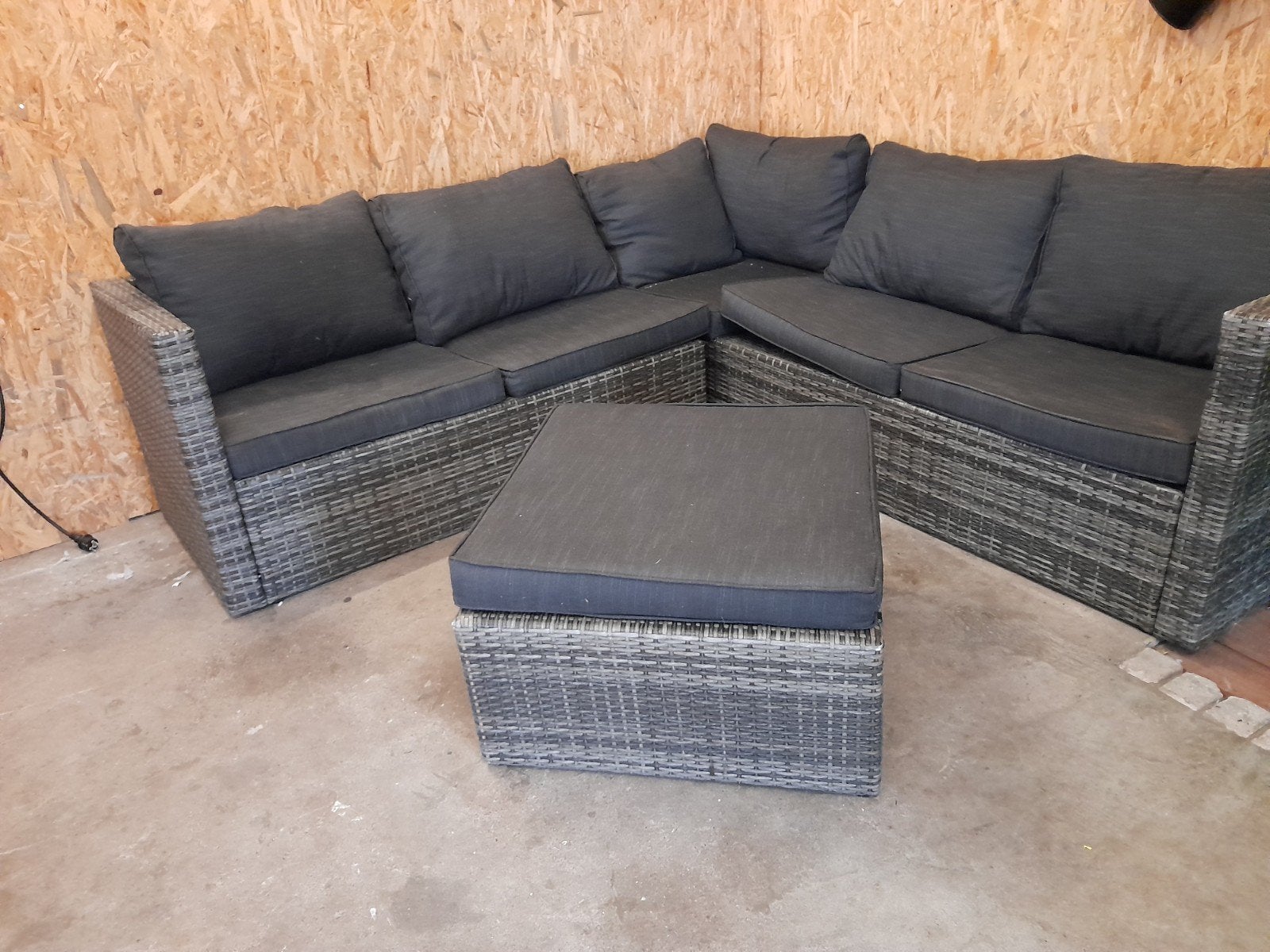 lounge set, Tuin en Terras, Ophalen, 5 zitplaatsen, Kunststof, Gebruikt