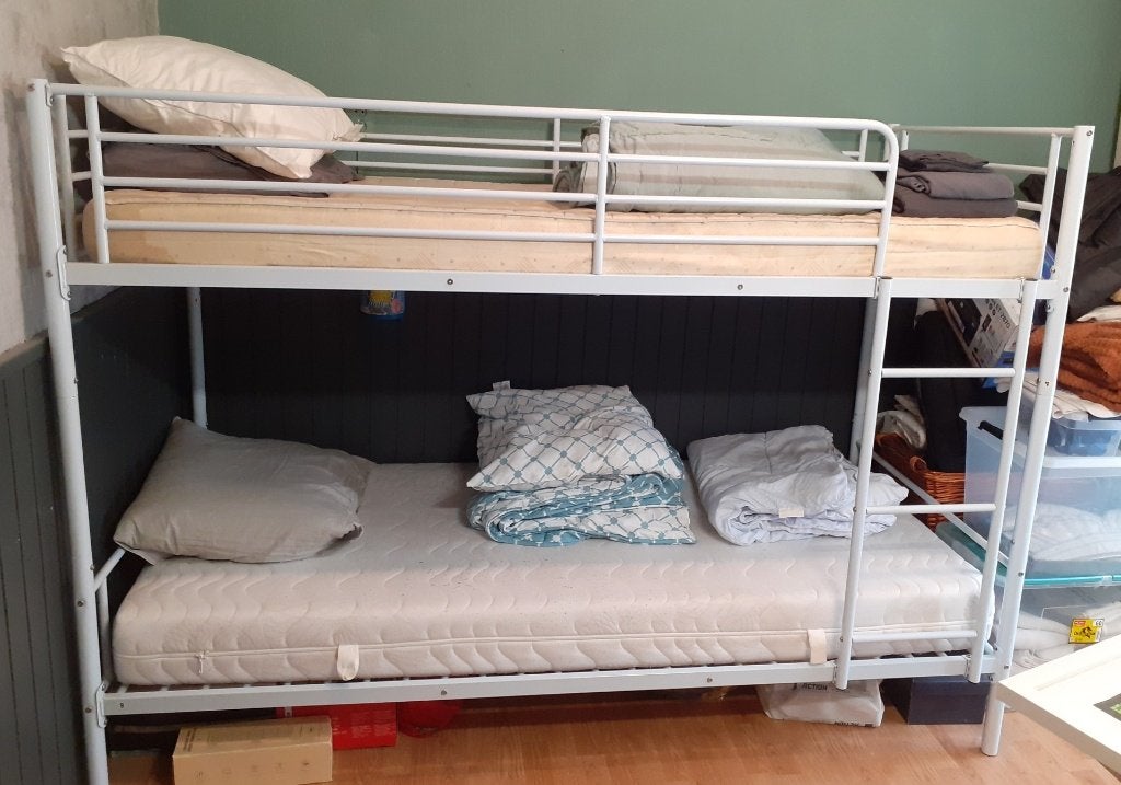 Stapelbed, Ophalen, Gebruikt, 90 cm, Eenpersoons