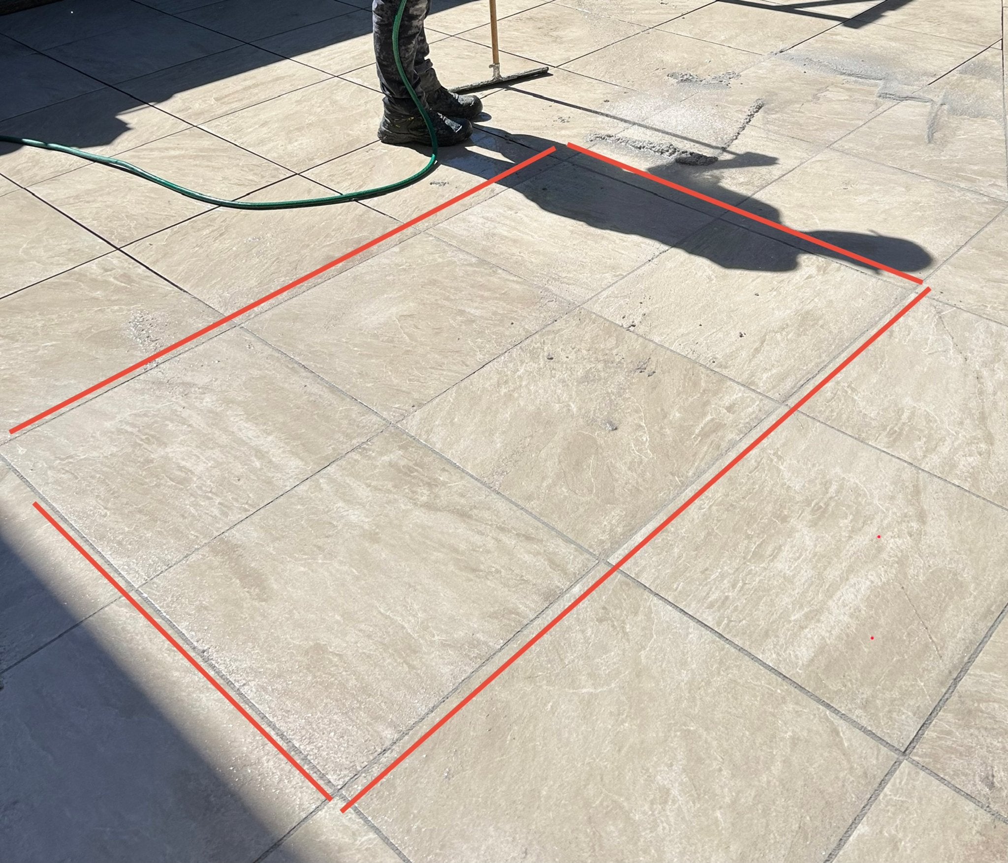 6 Keramische Terrastegels 60x60x3 cm Zandkleur, Ophalen, Keramiek, Nieuw, Minder dan 5 m²