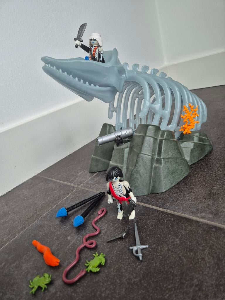 4803 Playmobil Zeemonsterskelet (Glow in the dark), Ophalen of Verzenden, Zo goed als nieuw, Complete set