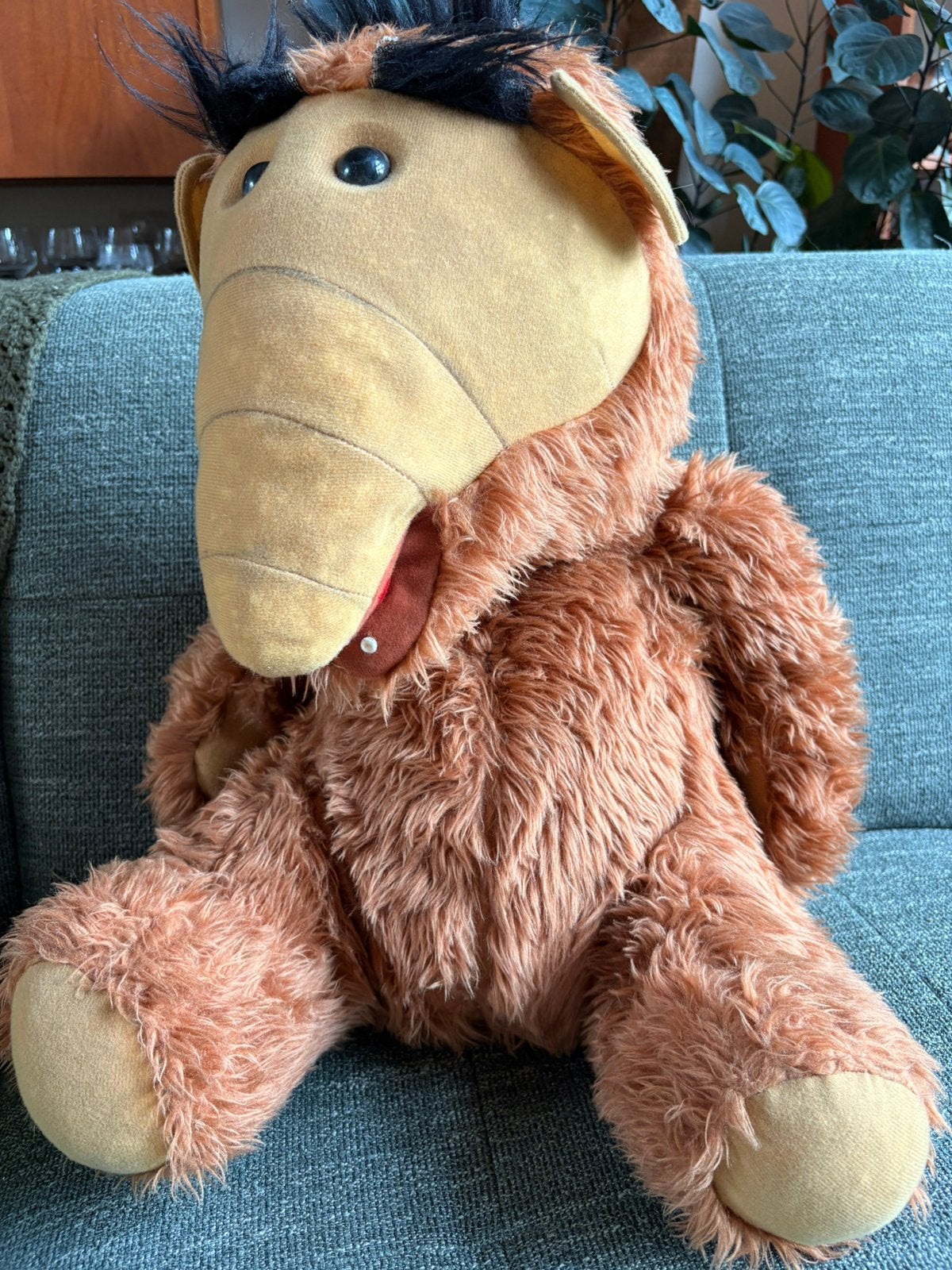 Grote vintage Alf pluche knuffel, nostalgie uit de jaren 80!, Kinderen en Baby's, Speelgoed | Knuffels en Pluche, Gebruikt, Overige karakters