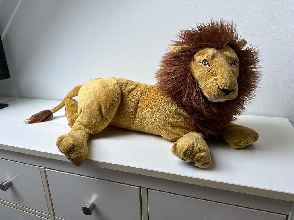 Grote zachte knuffelleeuw, Kinderen en Baby's, Speelgoed | Knuffels en Pluche, Ophalen, Overige typen, Zo goed als nieuw, Middelgroot (20 tot 80 cm)