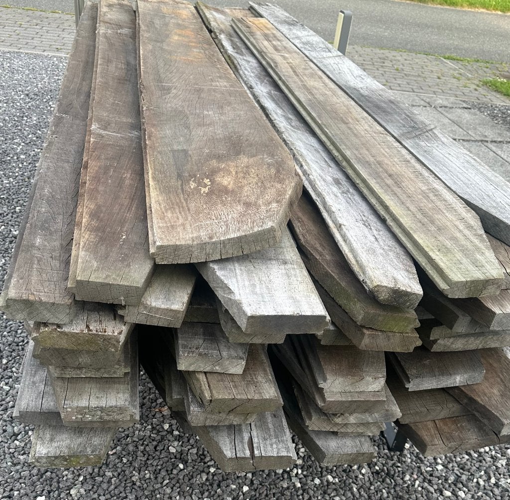 Azobe Damwandplanken gebruikt  2, Tuin en Terras, Palen, Balken en Planken, Ophalen, 250 cm of meer, Palen