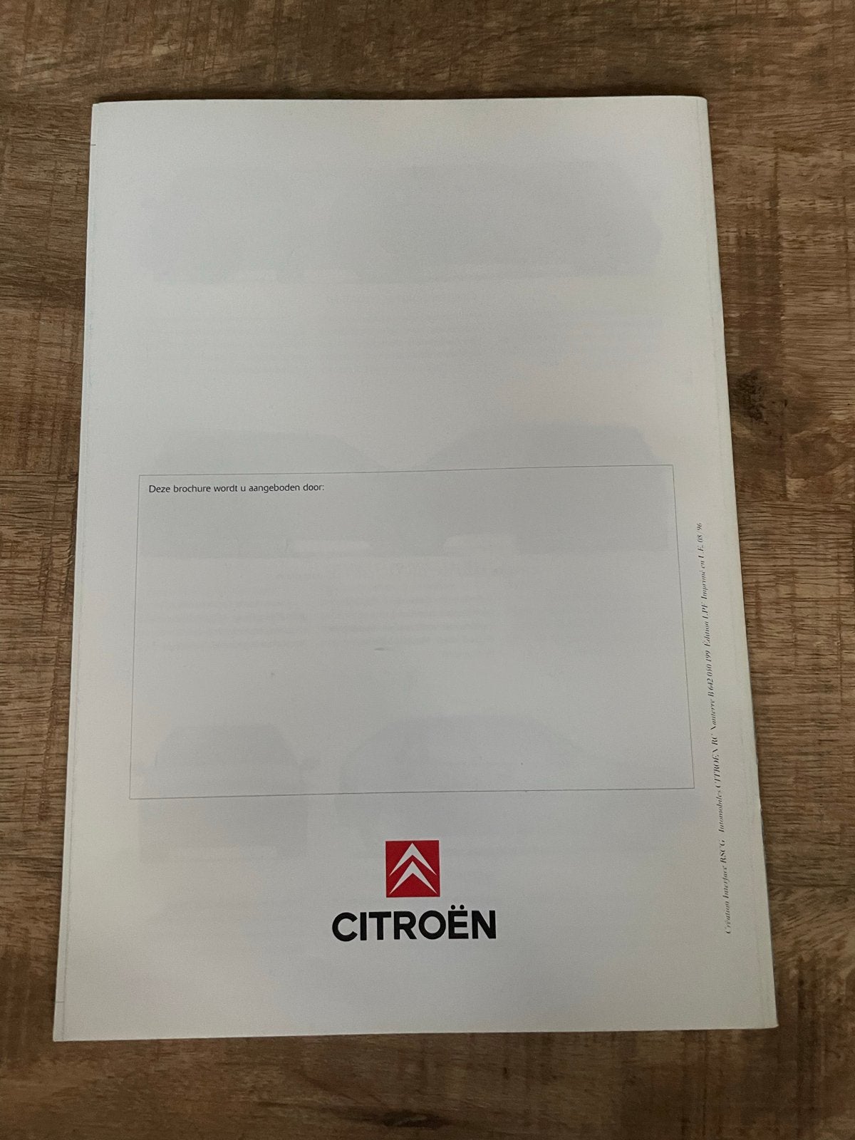 Citroën Saxo Brochure (1996) - 3- en 5-deurs, Ophalen of Verzenden, Zo goed als nieuw, Citroën