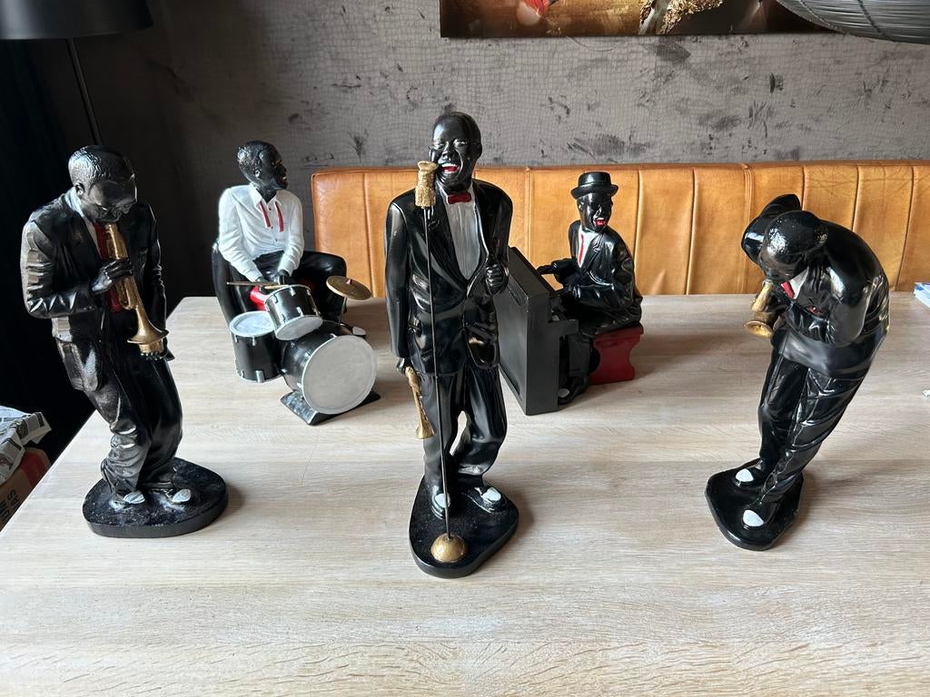 Jazz muzikanten totaal 5 st., Ophalen of Verzenden, Zo goed als nieuw