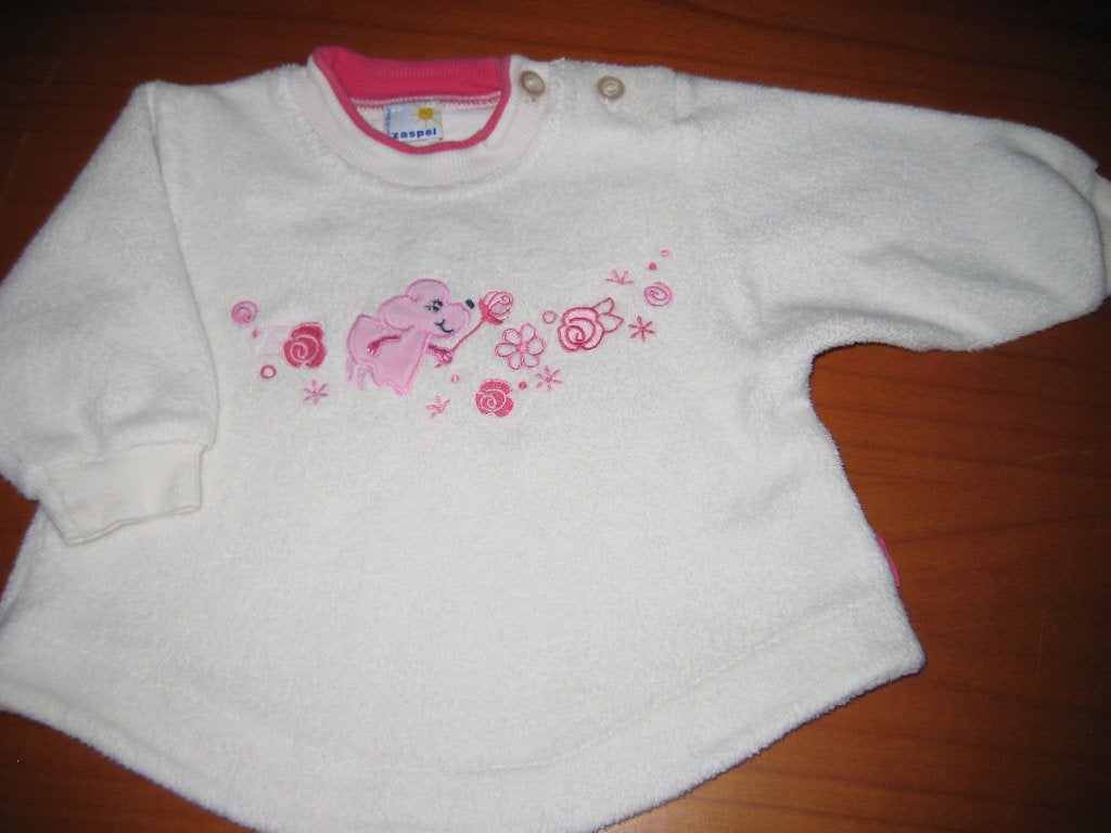 Beige shirt, 74, Zaspel, Ophalen of Verzenden, Zo goed als nieuw, Meisje, Shirtje of Longsleeve