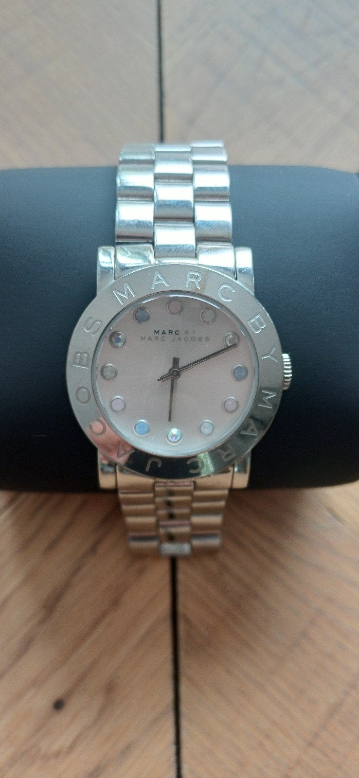 Marc by Marc Jacobs Dameshorloge met Strass, Sieraden, Tassen en Uiterlijk, Horloges | Dames, Overige merken, Staal, Gebruikt