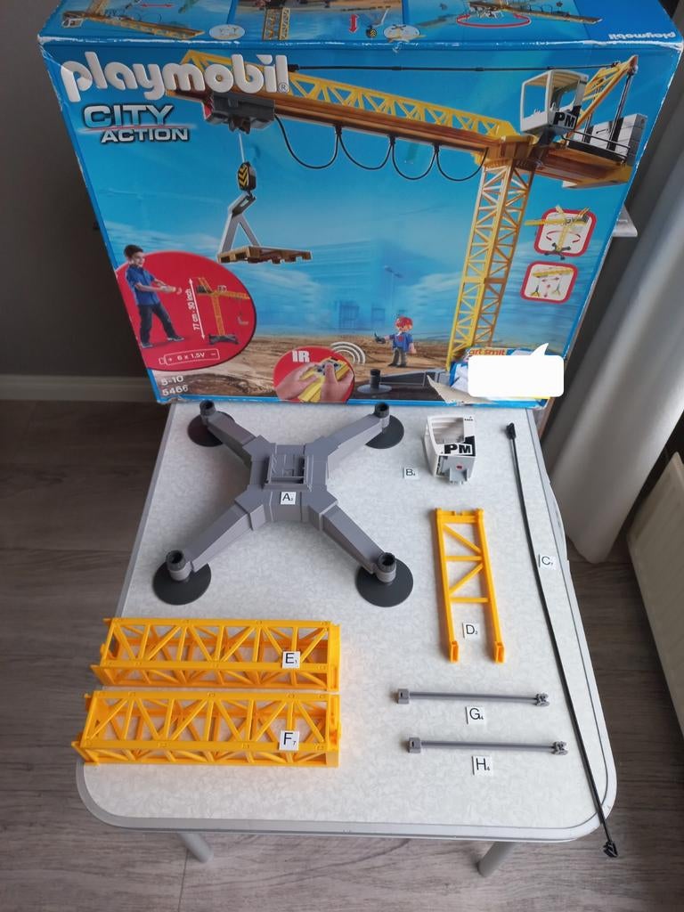 5466, 70441, 5467 Onderdelen Los Hijskraan, Bouw, Transport, Kinderen en Baby's, Ophalen of Verzenden, Zo goed als nieuw, Los playmobil