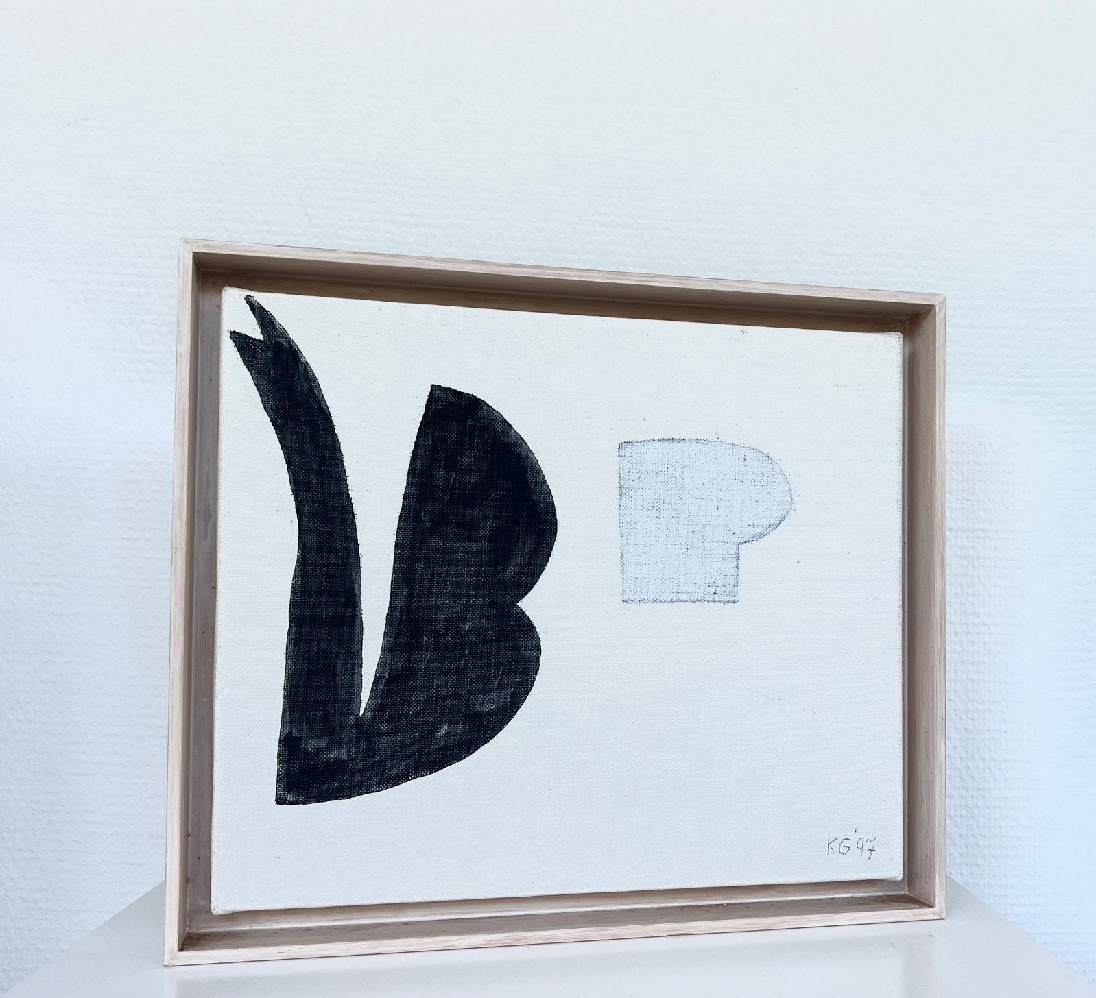 Klaas Gubbels, uniek klein schilderij uit 1997, Ophalen