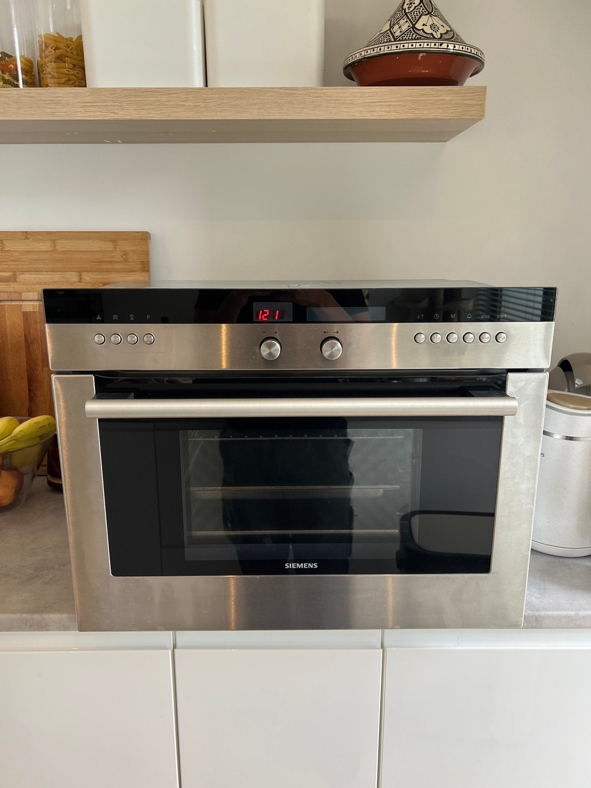 Siemens Inbouw Stoom Oven 60cm, Witgoed en Apparatuur, Ophalen, 45 tot 50 cm, Hete lucht, Oven