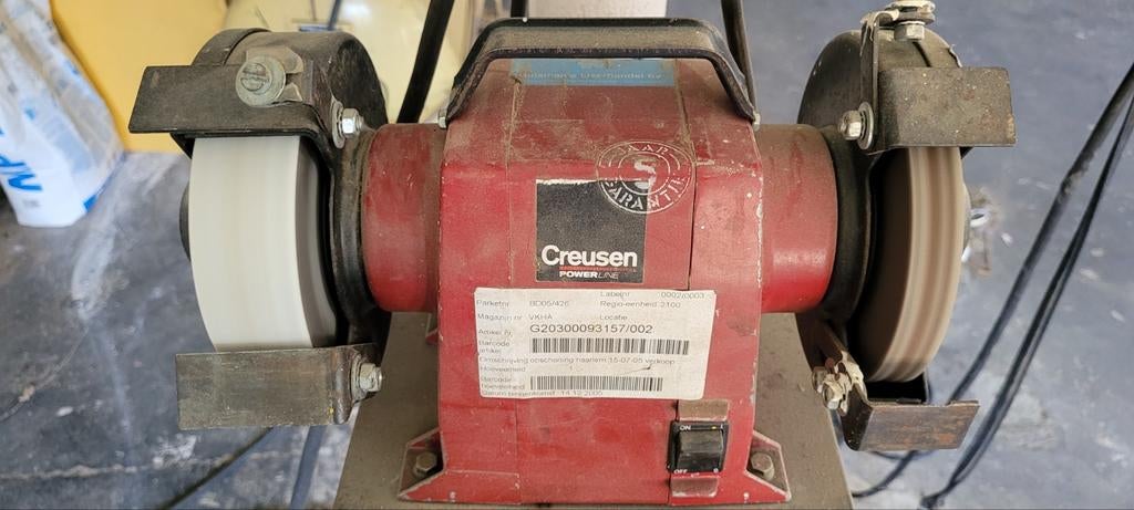 Creusen Powerline Werkbankslijpmachine, Doe-het-zelf en Verbouw, Ophalen of Verzenden