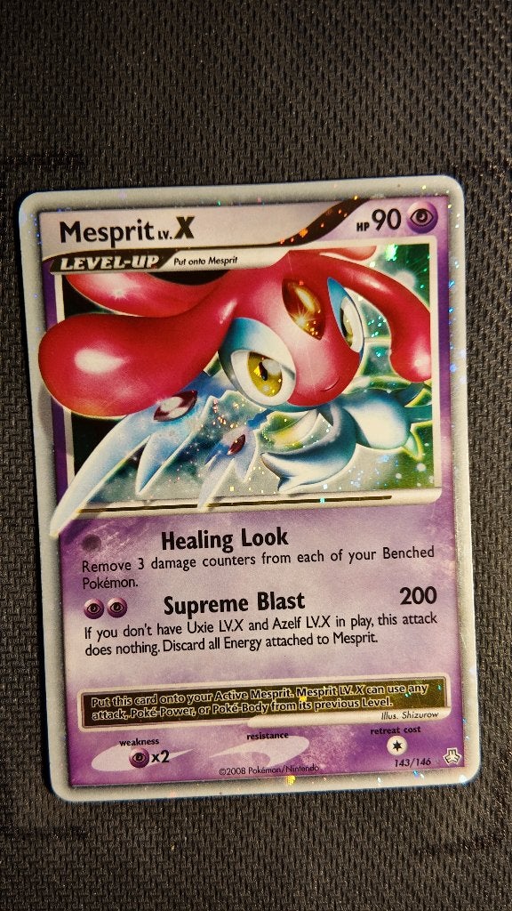 Mesprit LV.X 143 Legends Awakened | Pokemon kaart, Ophalen, Zo goed als nieuw, Losse kaart, Foil