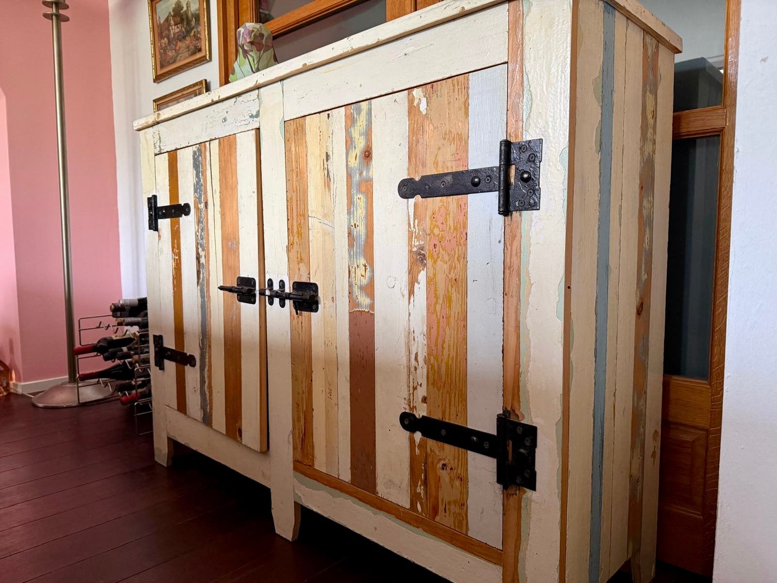 Kast met planken in de stijl van Piet Hein Eek, Ophalen, Gebruikt
