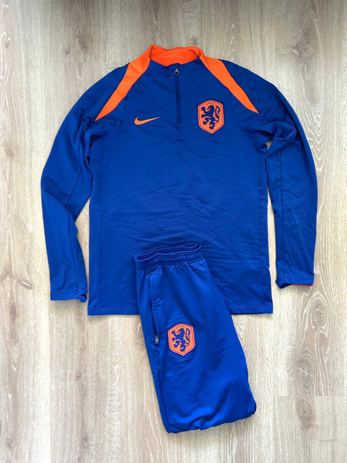 Nederlands elftal trainingspak Nike 24/26 Maat 158-170/XS, Kleding | Heren, Blauw, Ophalen of Verzenden, Zo goed als nieuw, Nike