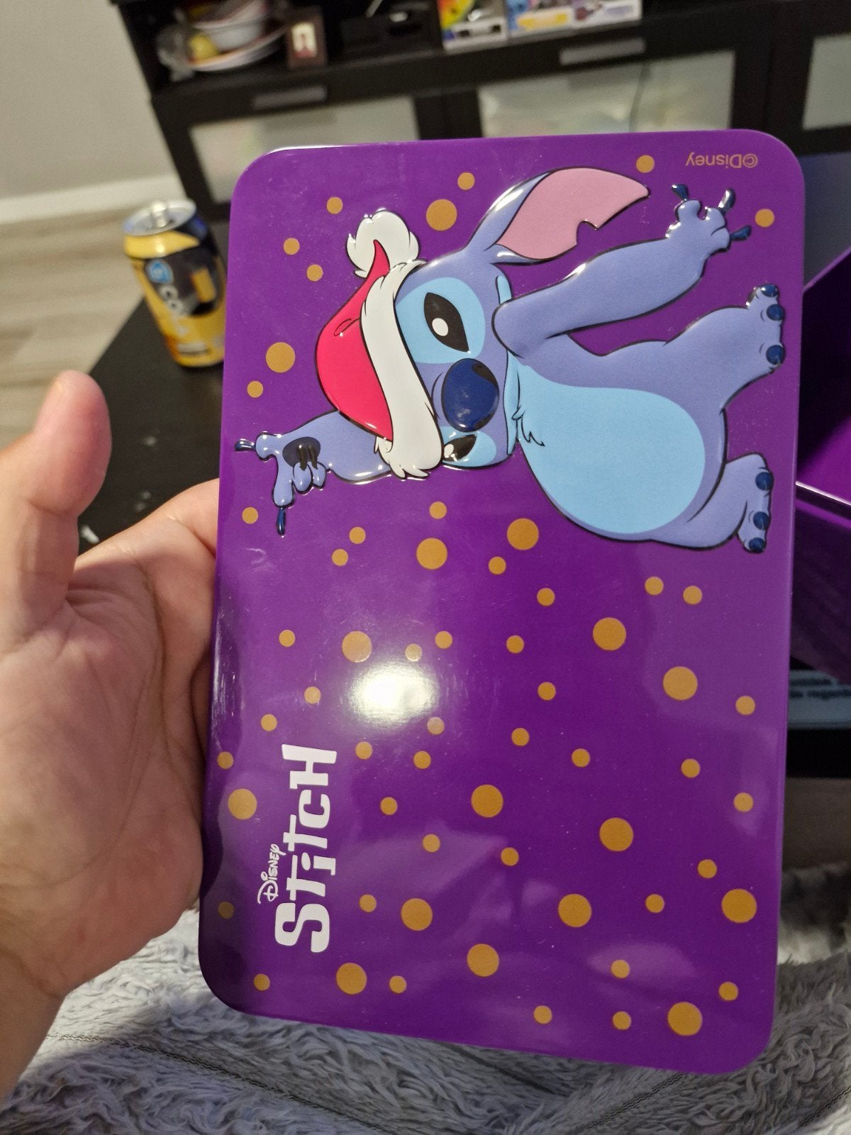 Disney Stitch opbergdoos met deksel - Paars, Ophalen, Zo goed als nieuw