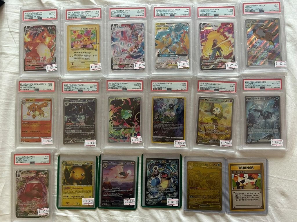 Collectie Pokémon kaarten Zie Omschrijving!!, Ophalen of Verzenden, Zo goed als nieuw, Meerdere kaarten, Foil