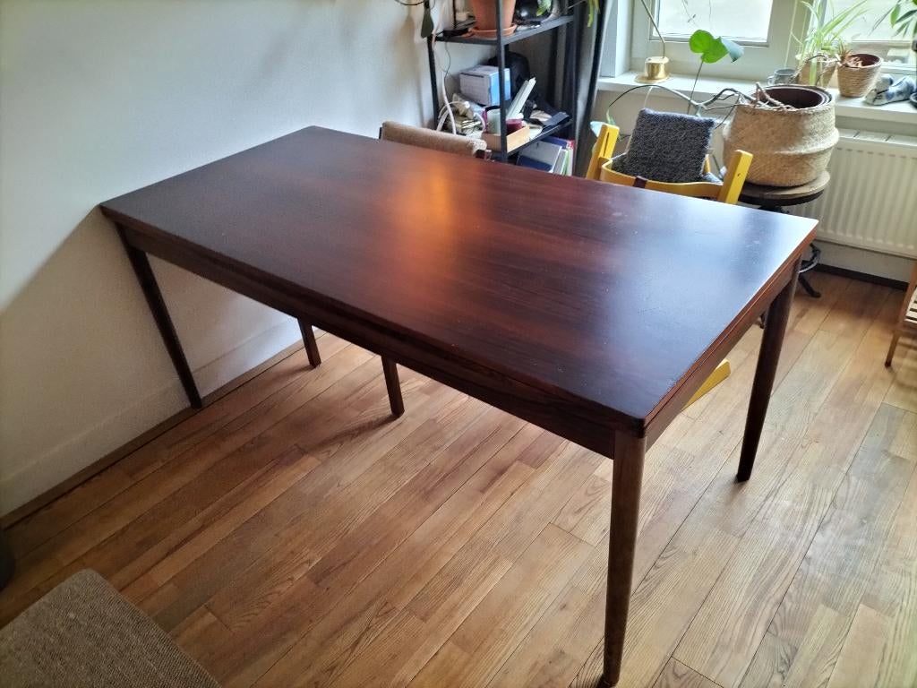 XXL Vintage Deense Eettafel – Palissander – tot 2,68m!, Huis en Inrichting, Tafels | Eettafels, Ophalen, Gebruikt, 50 tot 100 cm