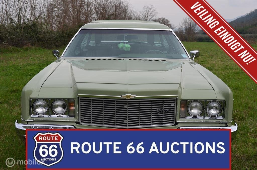 Chevrolet Impala Station Wagon | 1975 | Route 66 Auctions, Overige carrosserieën, Chevrolet, Zwart, Bedrijf