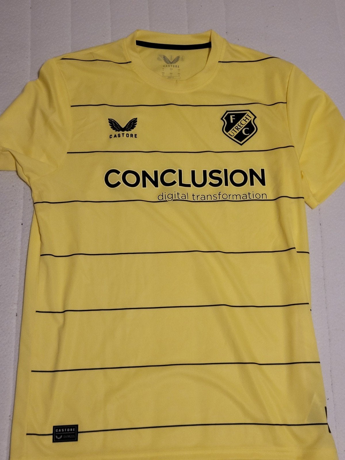 FC Utrecht Keepersshirt Maat L, Maat 52/54 (L), Castore, Geel, Ophalen of Verzenden