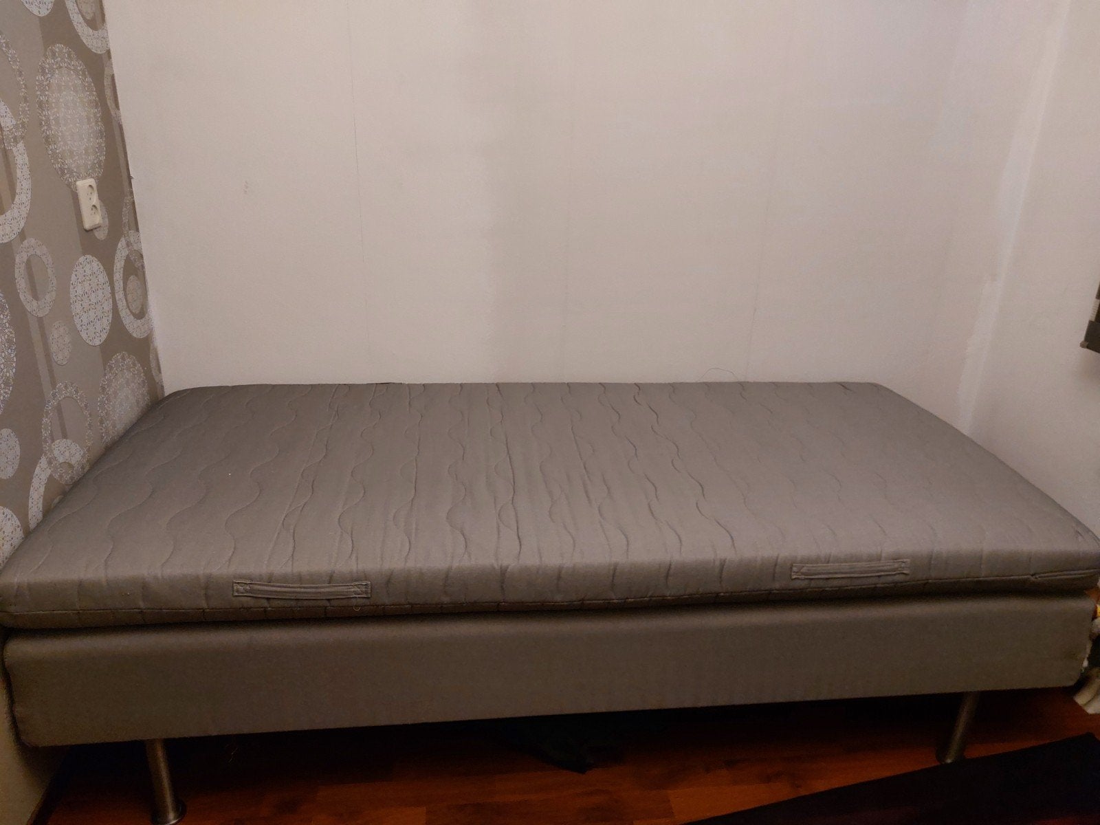 Mooie eenpersoons boxspring met matras, Ophalen, Gebruikt, 90 cm, Eenpersoons