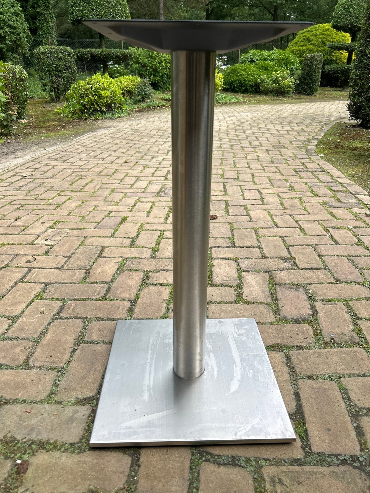 Zware RVS Tafelpoot - Voet 40x40cm, Hoogte 70cm, Ophalen, Tafelpoot, Minder dan 50 cm, Vierkant