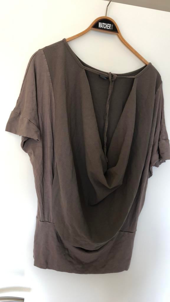 Shirt waterval taupe maat L, Kleding | Dames, Tops, Maat 38/40 (M), Bruin, Ophalen of Verzenden, Zo goed als nieuw