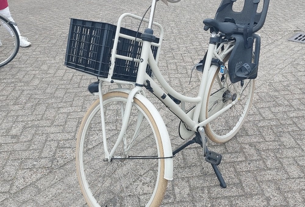 Batavus CNCTD 28 inch (55 cm) + Yepp Maxi zitje & Basil krat, Fietsen en Brommers, Ophalen, Terugtraprem, 53 tot 56 cm, Versnellingen