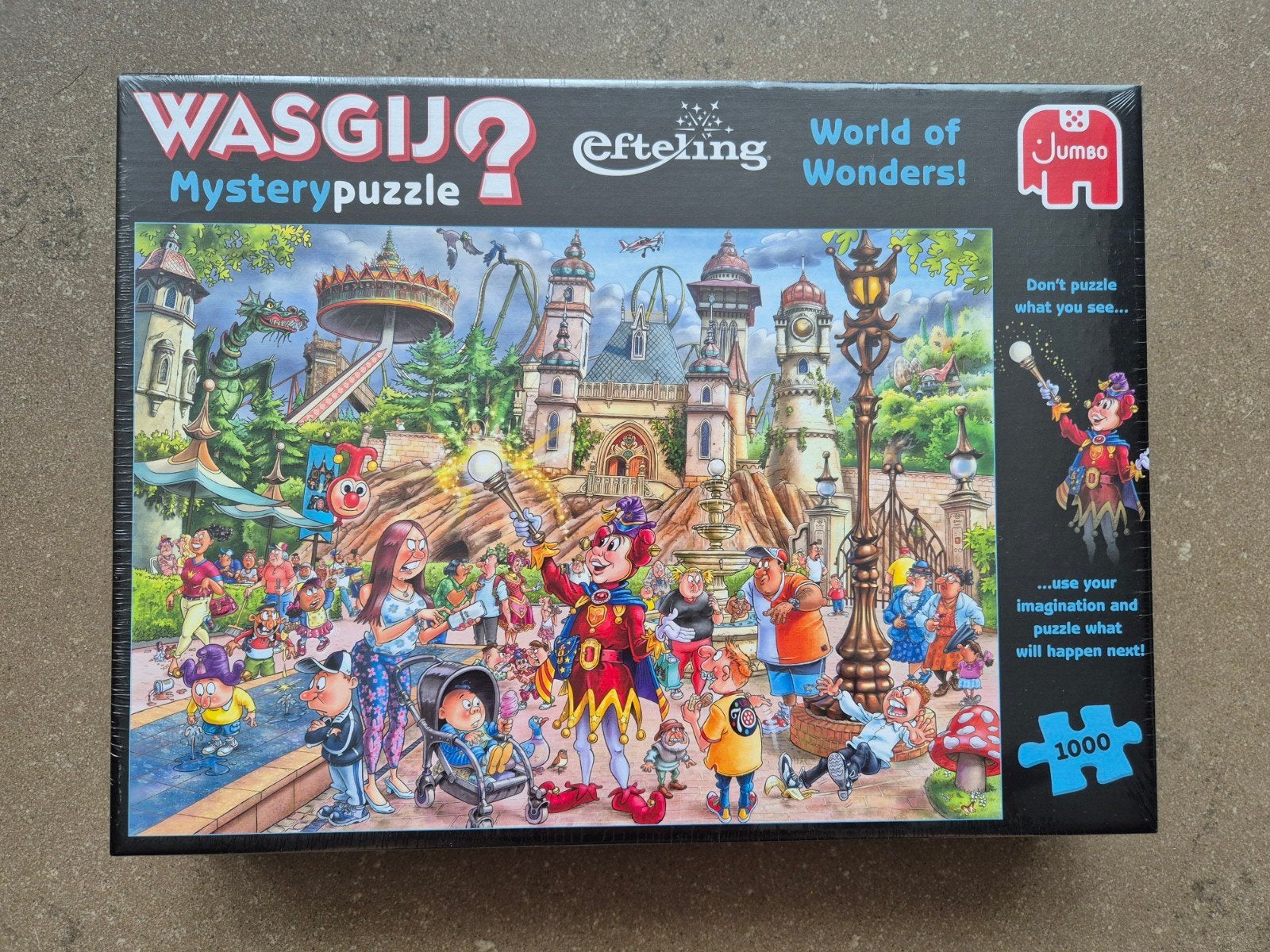 WASGIJ Mystery puzzel Efteling nieuw, Ophalen, 500 t/m 1500 stukjes, Nieuw