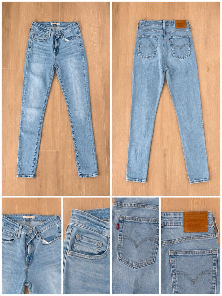 Levi's skinny jeans lichtblauw W28/W29 (confectie 36), Ophalen of Verzenden, Zo goed als nieuw, Blauw, W28 - W29 (confectie 36)