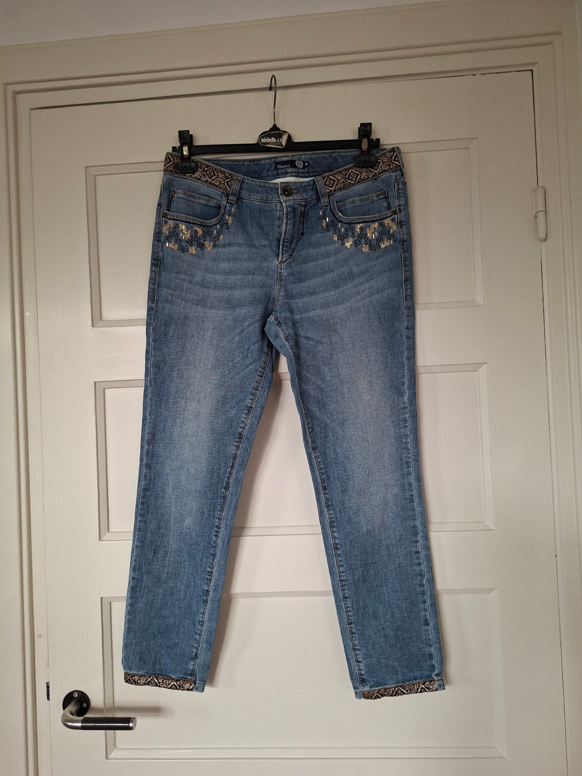 Spijkerbroek maat 38, Ophalen of Verzenden, Zo goed als nieuw, Blauw, W30 - W32 (confectie 38/40)