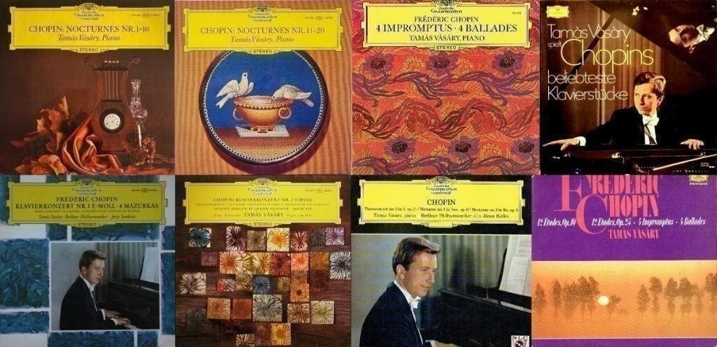 9 Records Tamàs Vàsàry - Chopin On Deutsche Grammophon, Kamermuziek, Ophalen of Verzenden, Zo goed als nieuw, 12 inch