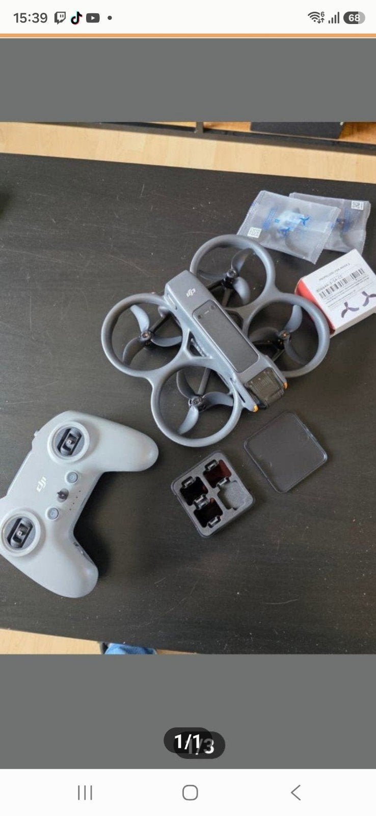Dji avata 2 met nieuwe controller fvp3 zonder goggles, Ophalen, Zo goed als nieuw