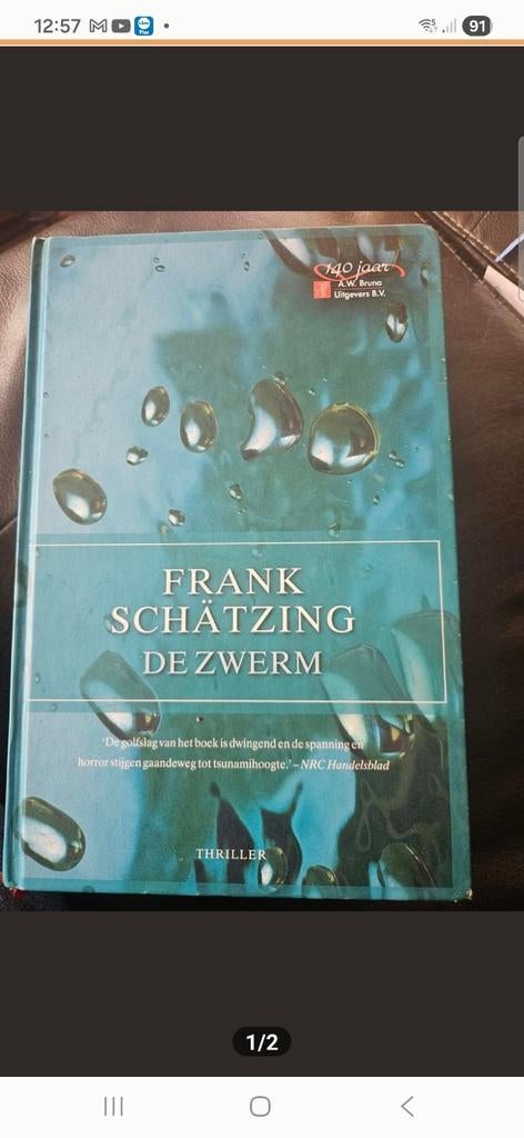 Frank Schätzing - De Zwerm (Thriller), Boeken, Thrillers, Gelezen, Nederland, Ophalen of Verzenden