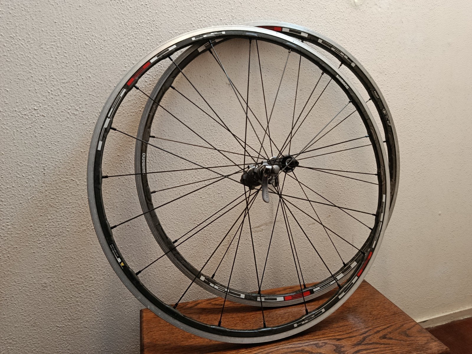 Racefiets wielen Shimano Aloy CRFP  622x15C, Zo goed als nieuw, Aluminium, Shimano, Racefiets