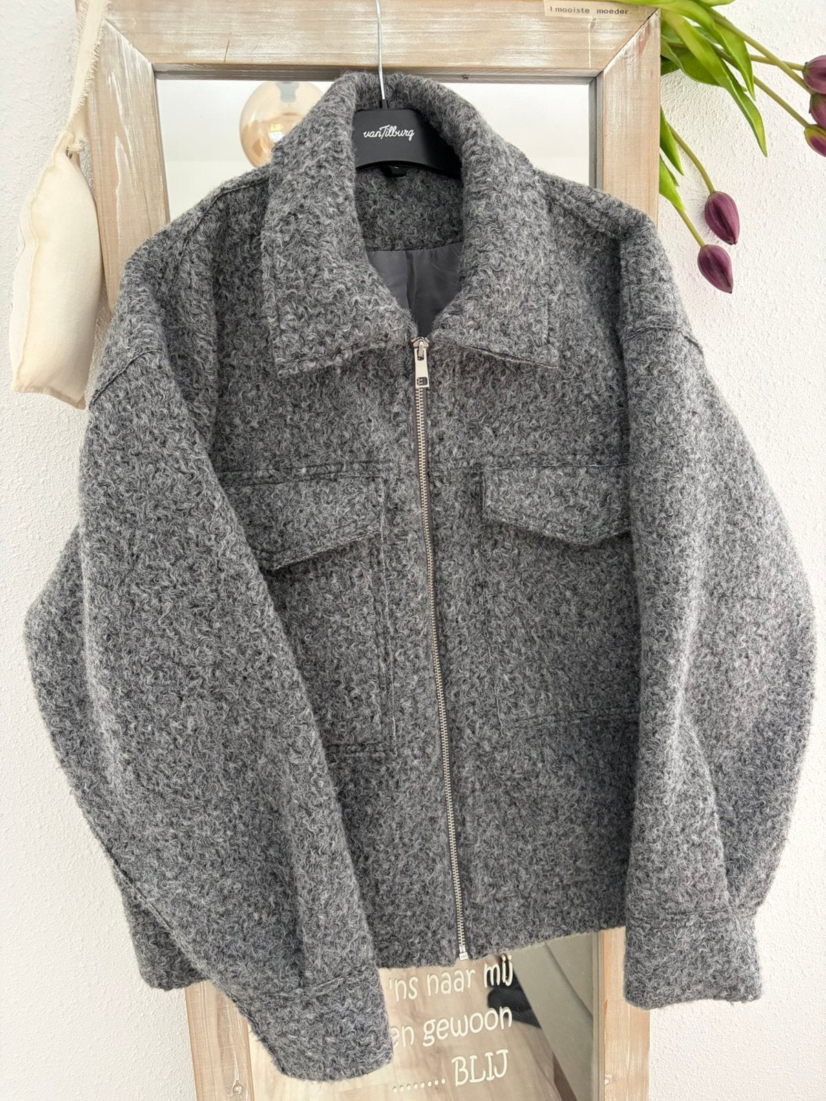 (Tussen)jas Hema, Kleding | Dames, Ophalen of Verzenden, Nieuw, Maat 42/44 (L), Grijs