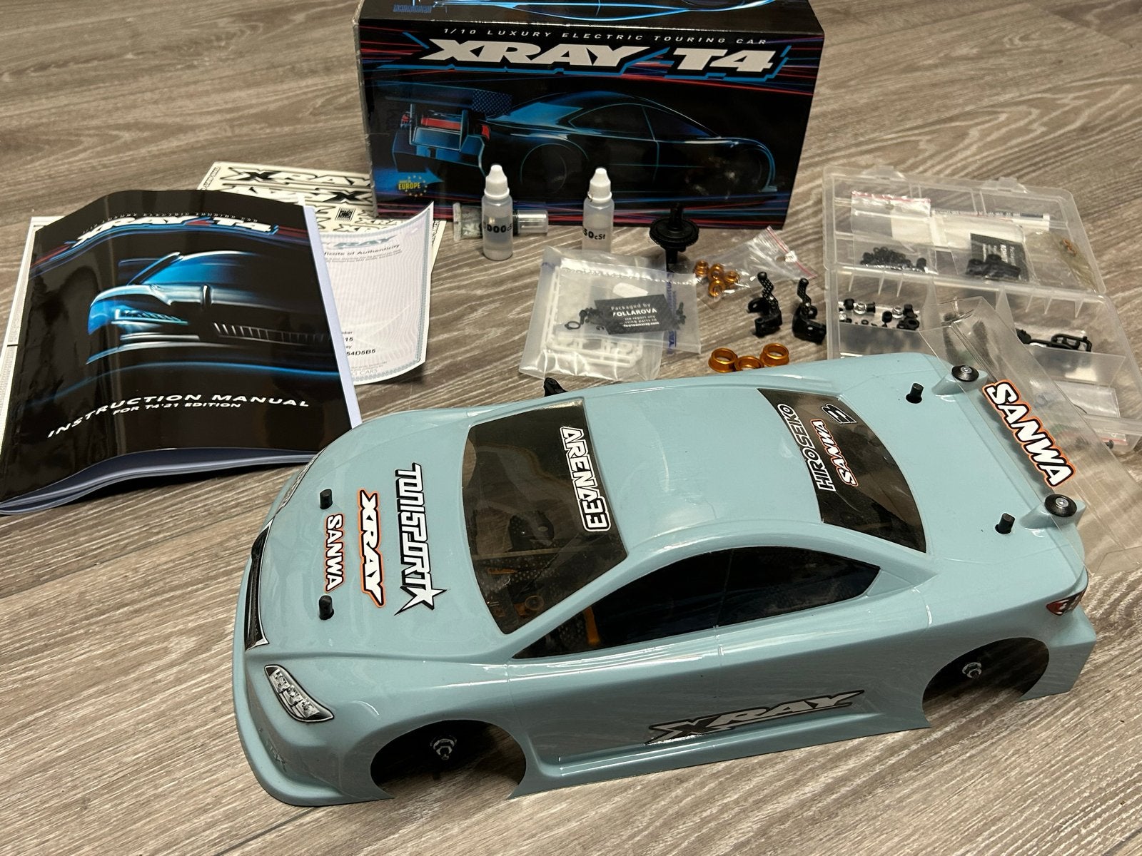 Xray T4 ‚‘21 RC Auto met extra's, Hobby en Vrije tijd, Elektro, Ophalen of Verzenden, Zo goed als nieuw, Schaal 1:10