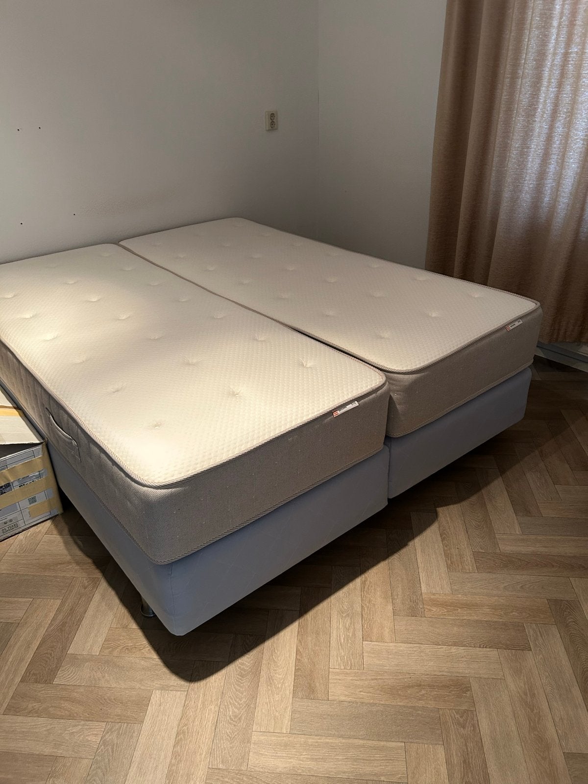 IKEA HESSENG/SULTAN SKYMNING tweepersoonsbed 2x 80x200, Huis en Inrichting, Slaapkamer | Bedden, Ophalen, Tweepersoons, Zo goed als nieuw