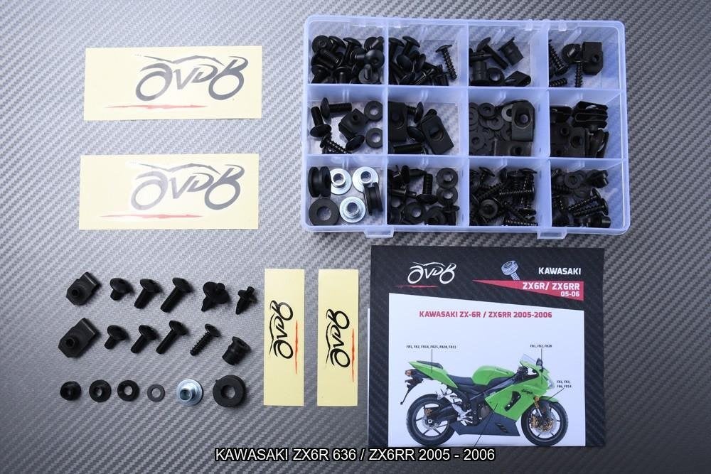 Kuip bouten set voor KAWASAKI ZX6R / ZX6RR 2005 2006, Motoren, Verzenden