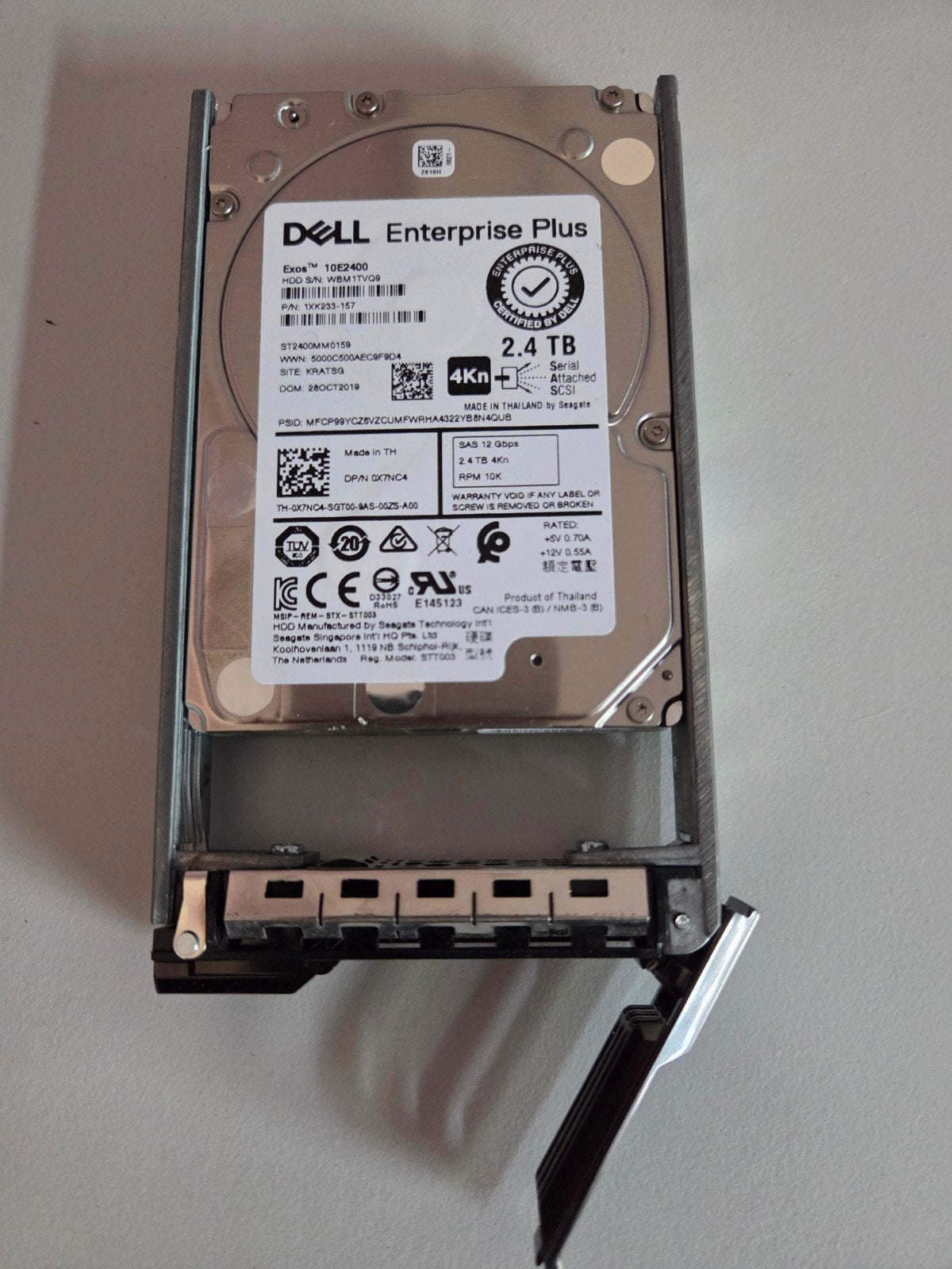 4x Dell Enterprise Plus 2.4TB HDD– Getest, SAS, Server, HDD, Ophalen of Verzenden