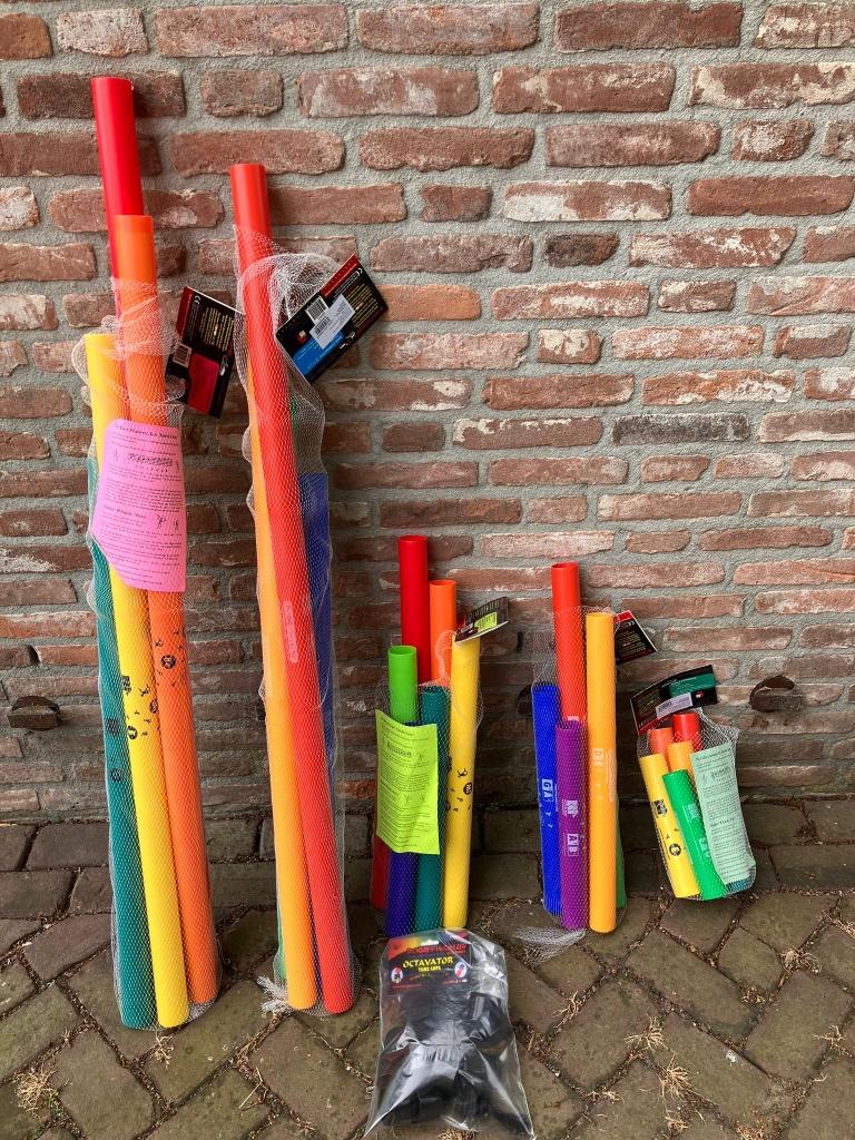 BoomWhackers set c-major 32 tubes incl. 16 octavator caps, Ophalen of Verzenden, Zo goed als nieuw, Overige soorten