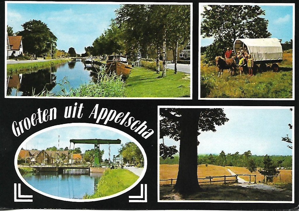 Appelscha- -4-luik., Verzenden, 1980 tot heden, Gelopen, Friesland