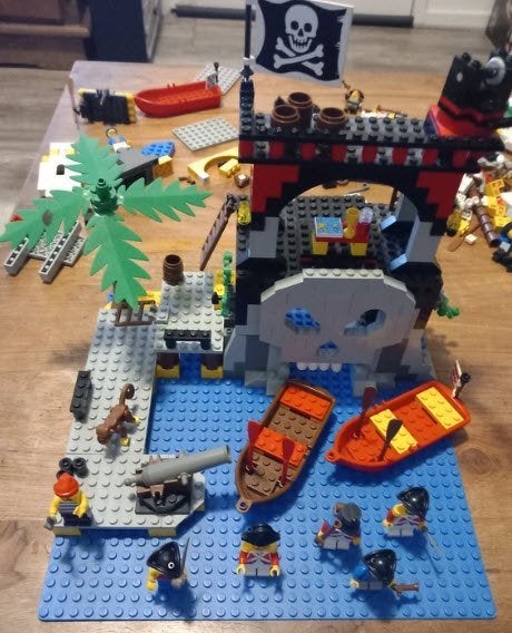 Lego 6279 skull island, Ophalen of Verzenden, Gebruikt, Lego