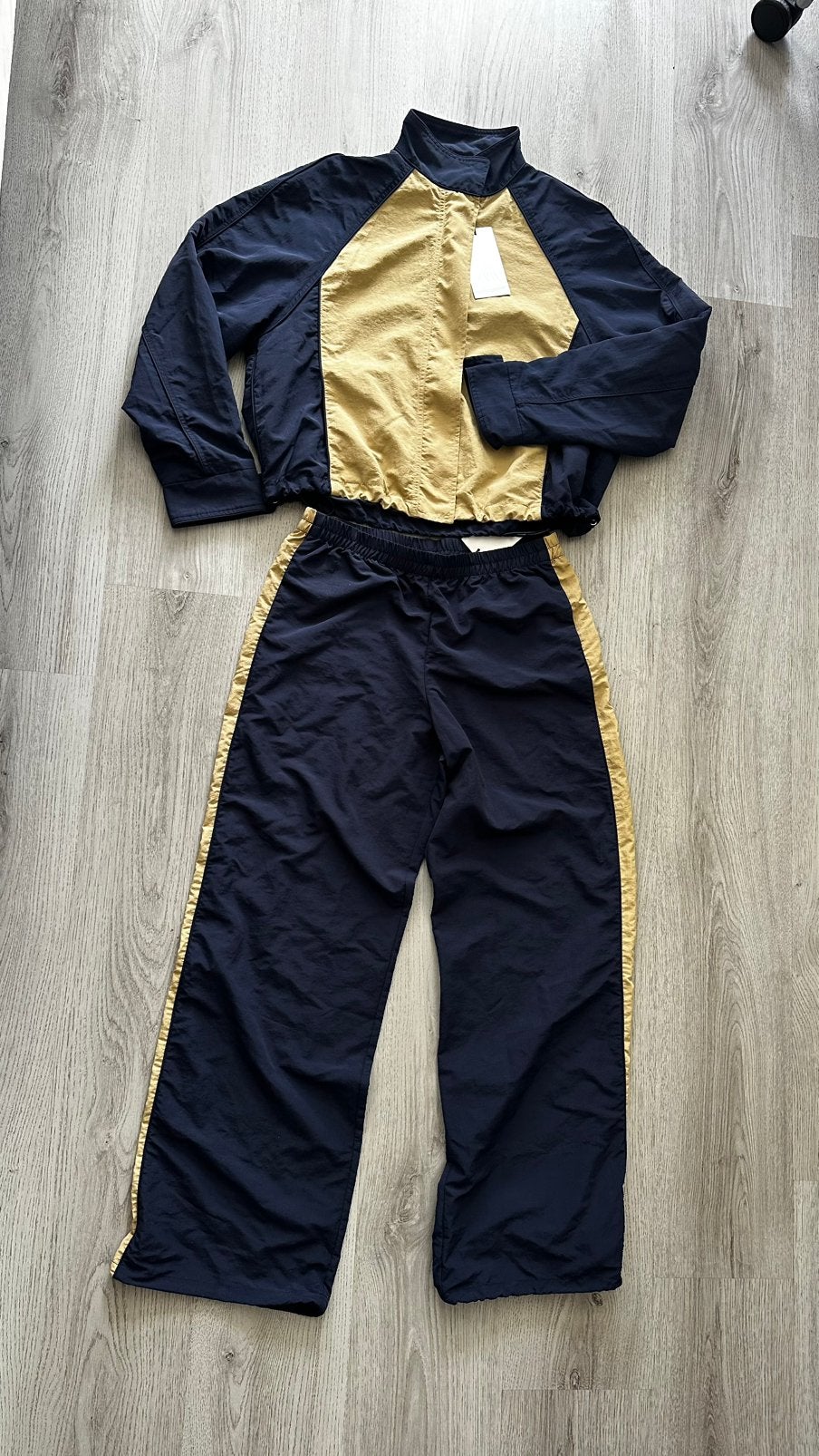 ZARA ysl dupe tracksuit / gecombineerd jack & nylon broek, Kleding | Dames, Verzenden, Nieuw, Maat 34 (XS) of kleiner